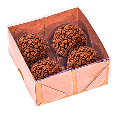 Caixa Basic Para 4 Doces Kraft 10 Unidades - IDEIA