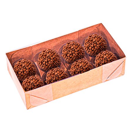 Caixa Basic Para 8 Doces Kraft 10 Unidades - IDEIA