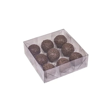Caixa Basic Para 9 Doces Cristal 10 Unidades - IDEIA