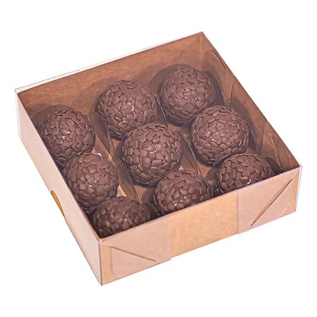 Caixa Basic Para 9 Doces Kraft 10 Unidades - IDEIA