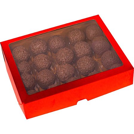 Caixa Laminada com Visor para 20 Doces 10 Unidades - IDEIA