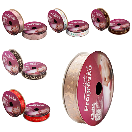 Fitas Cetim Páscoa Progresso 15mm 10 Metros Várias Cores