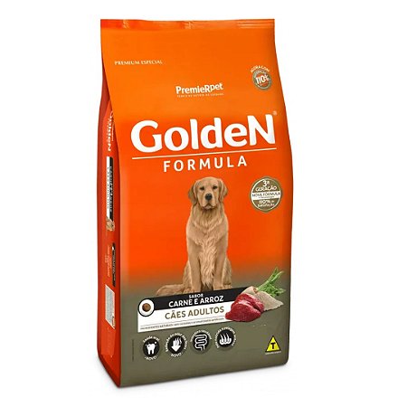 GoldeN Formula Cães Adultos Carne & Arroz