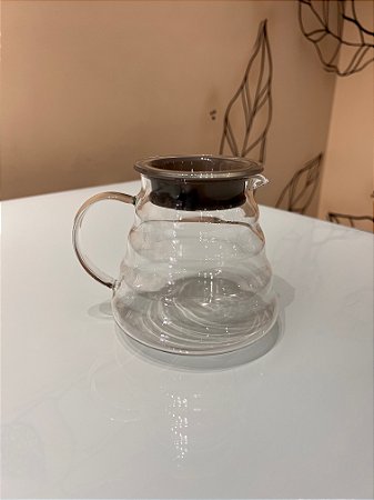 Jarra de café vidro borosilicato com tampa