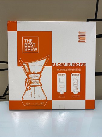 Filtro de papel chemex 6 xíc. dobrável (40 un)