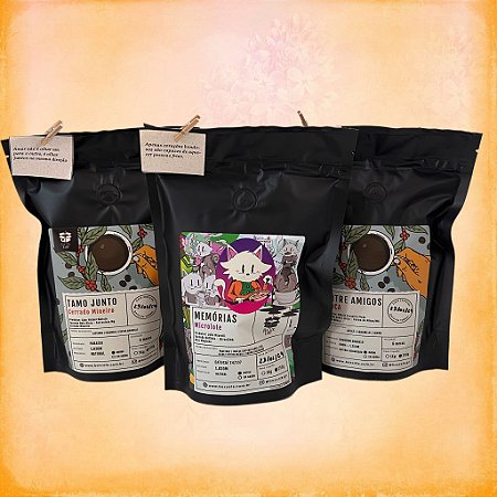 Kit Senrorial Box Café - 3 cafés especiais de 250g