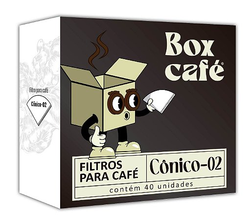 Filtro de papel cônico V60 02 40un - compatível com Hario V60 e outros métodos cônicos
