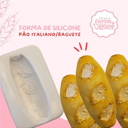 Forma de Silicone Pão Italiano/Baguete