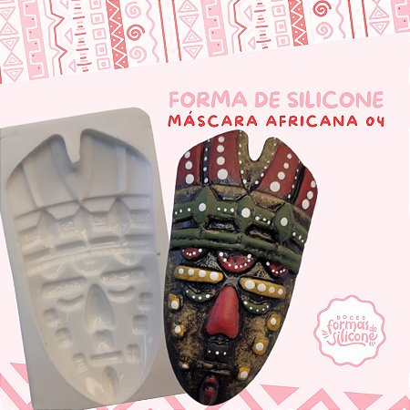 Forma de Silicone Mascara  Africana 4