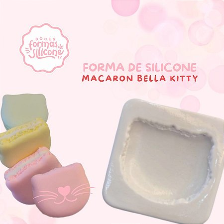 Forma de Silicone Macarron Bella Kitty