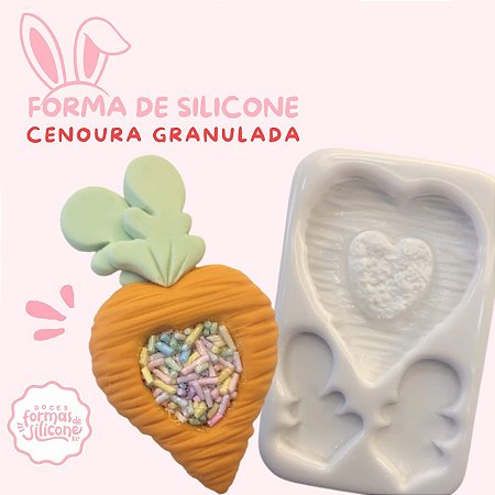 Forma de Silicone Cenoura Granulada