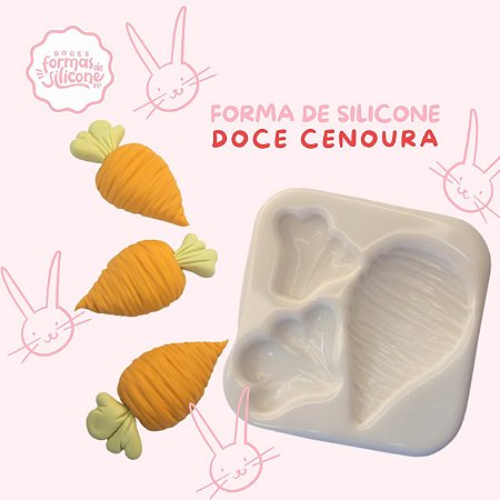 Forma de Silicone Doce Cenoura