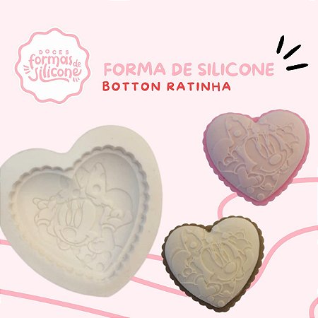 Forma de Silicone Botton Ratinha