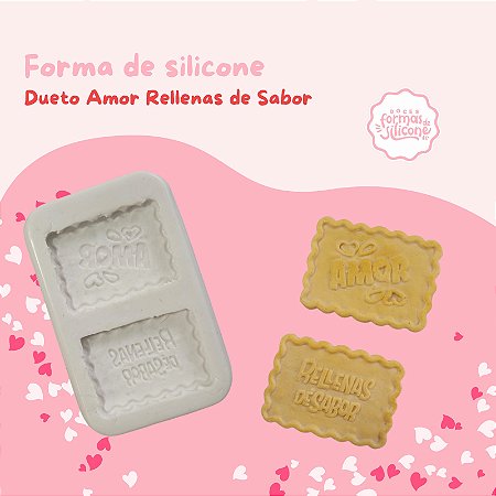 Formas de Silicone Dueto Amor Rellenas de Sabor