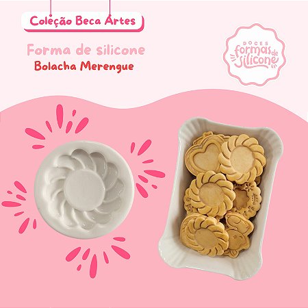 Forma de Silicone Bolacha Merengue