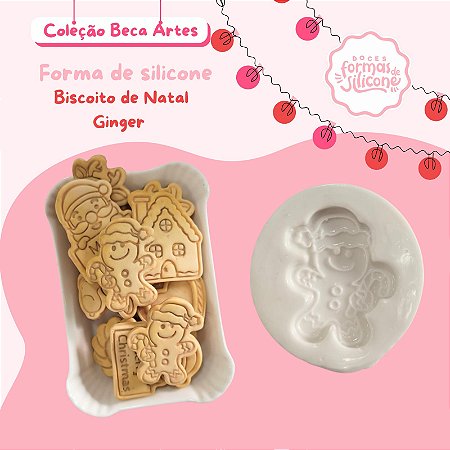 Forma de Silicone Biscoitos de Natal Ginger