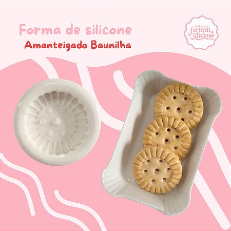 Forma de Silicone Amanteigado Baunilha