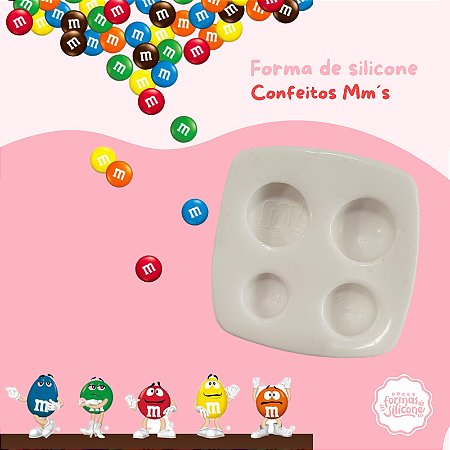 Forma de Silicone Confeitos Mm´s