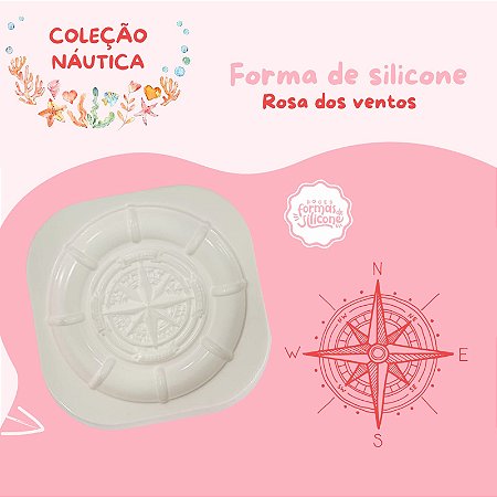 Forma de Silicone Rosa dos Ventos