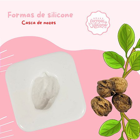 Forma de Silicone Casca de Nozes