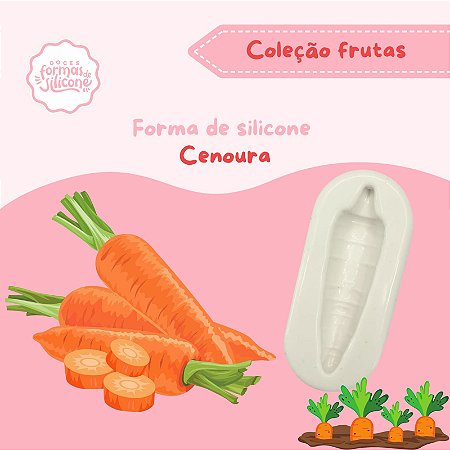 Forma de Silicone Cenoura