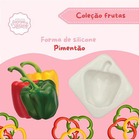 Forma de Silicone Pimentão