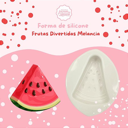 Forma de Silicone Frutas Divertidas Melancia