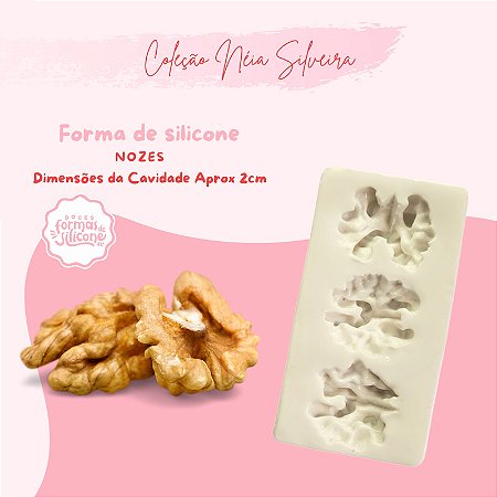 Molde de Silicone Nozes