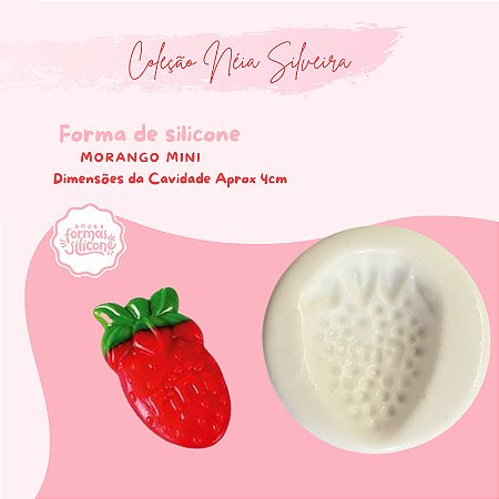 Molde de Silicone Morango Mini