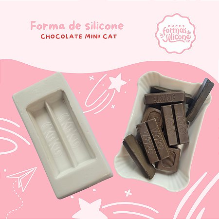 Molde de Silicone Chocolate Mini Cat