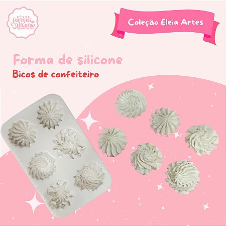 Molde de Silicone Bicos de Confeiteiro