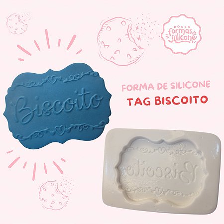 Molde de Silicone Tag Biscoito