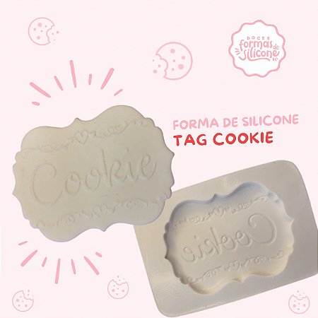 Molde de Silicone Tag Cookie