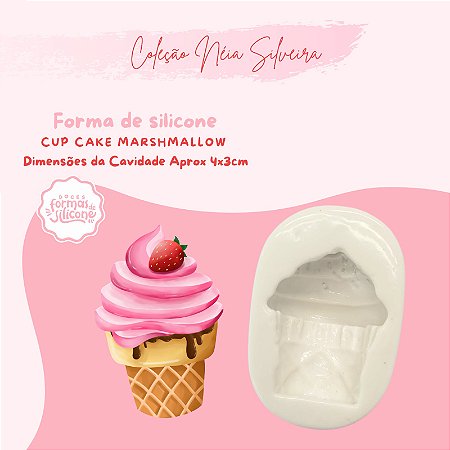 Molde de Silicone Cup Cake Marsmallow