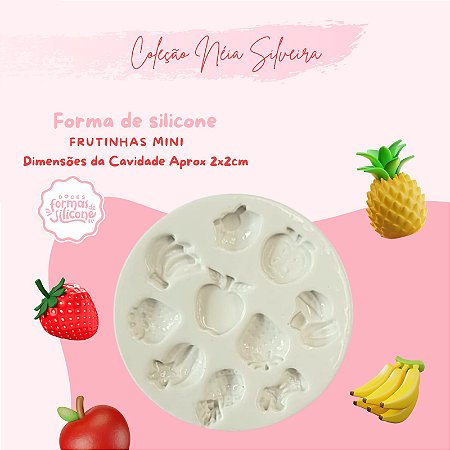 Molde de Silicone Frutinhas Mini