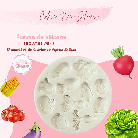 Molde de Silicone Legumes Mini