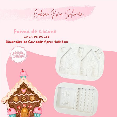 Molde de Silicone Casa de Doces