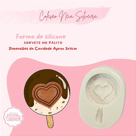 Molde de Silicone Sorvete no Palito