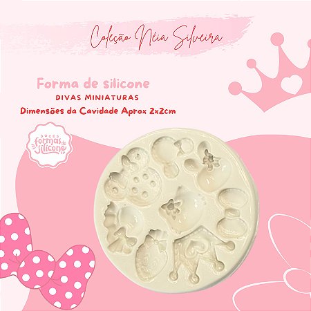 Molde de Silicone Divas Miniaturas