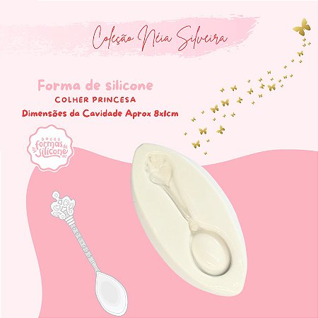 Molde de Silicone Colher Princesa