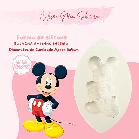 Molde de Silicone Bolacha Ratinho Inteiro