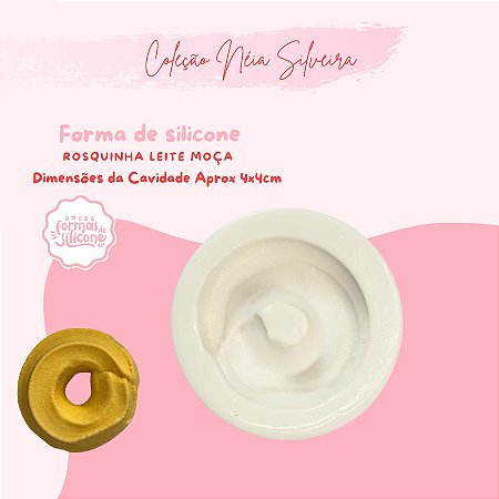 Molde de Silicone Rosquinha Leite Moça