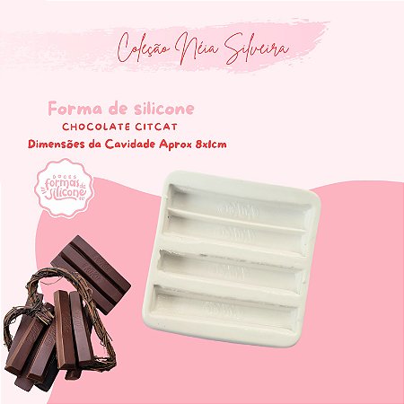 Molde de Silicone Chocolate Cit Cat