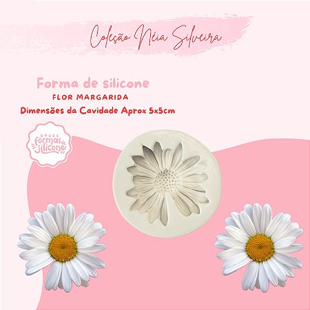 Molde de Silicone Flor Margarida