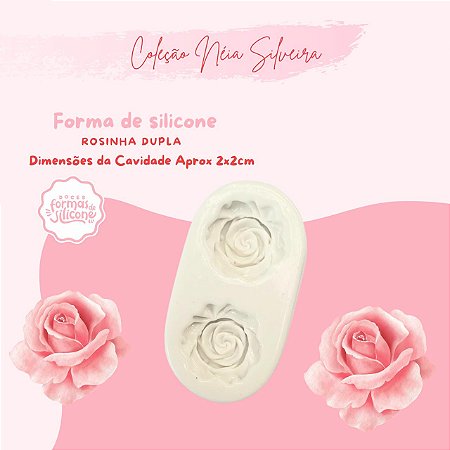 Molde de Silicone Rosinha Dupla