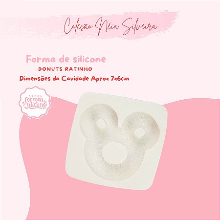 Molde de Silicone Donuts Ratinhos