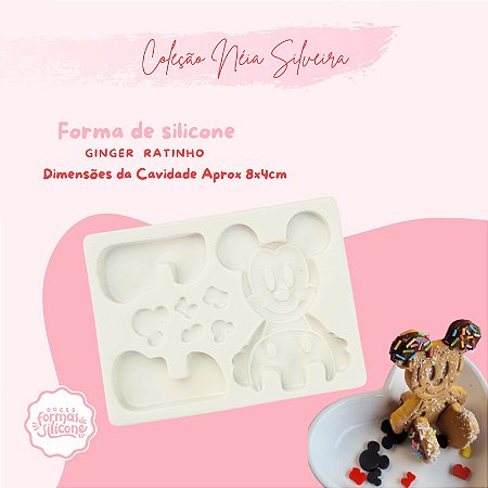 Molde de Silicone Ginger Ratinho