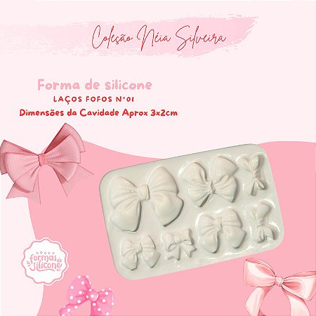 Molde de Silicone Laços Fofos nº 1
