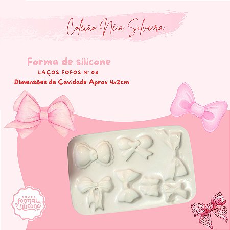 Molde de Silicone Laços Fofos nº 2
