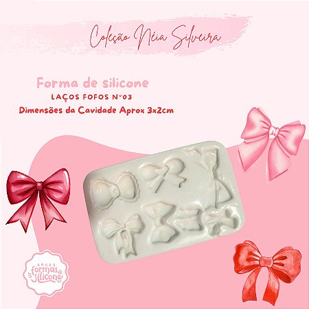 Molde de Silicone Laços Fofos nº 3